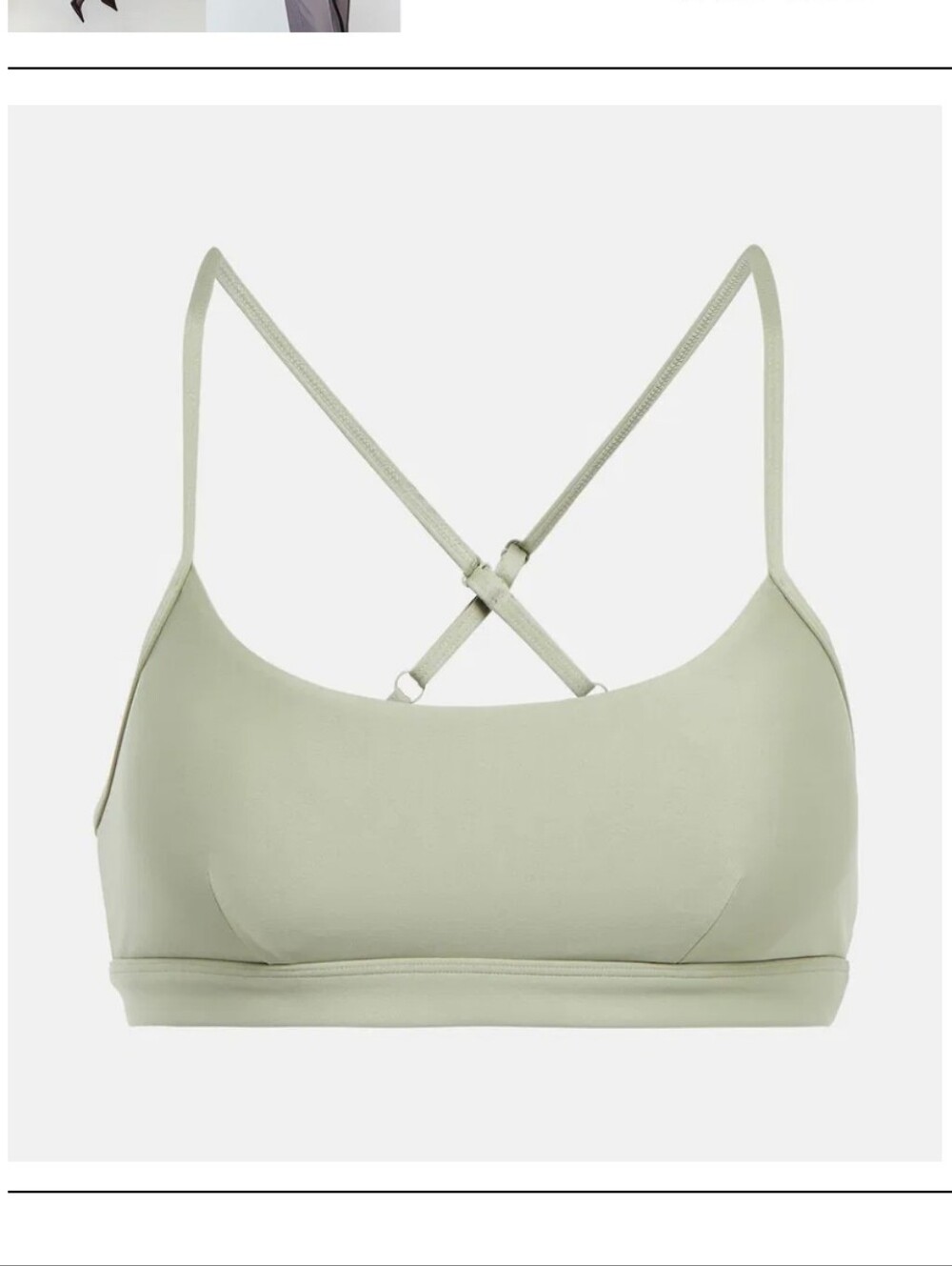 Alo Airlift Bra - Light Sage Size Small